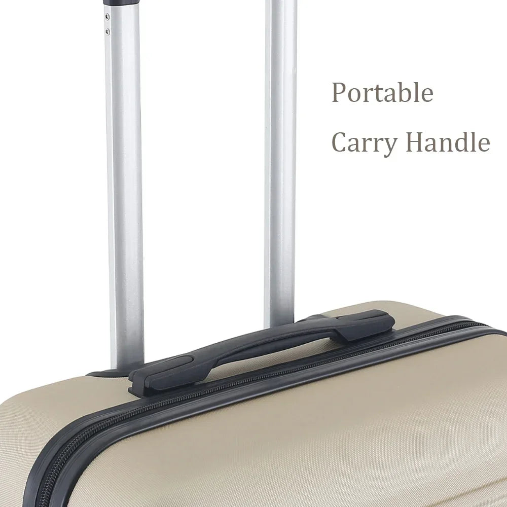 Lot de 3 valises en ABS poignee