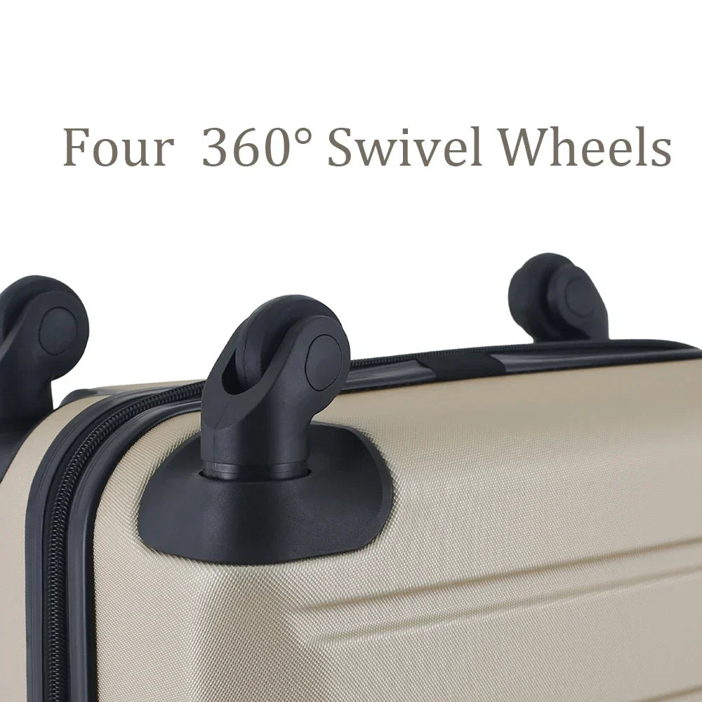 Lot de 3 valises en ABS 4 roulettes
