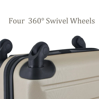 Lot de 3 valises en ABS 4 roulettes